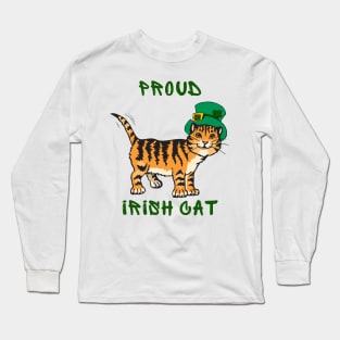 Proud irish cat Long Sleeve T-Shirt